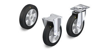 ALEV-EL, ALEV-SG-AS electrically conductive and antistatic wheels and casters