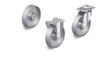 G electrically conductive and antistatic wheels and casters