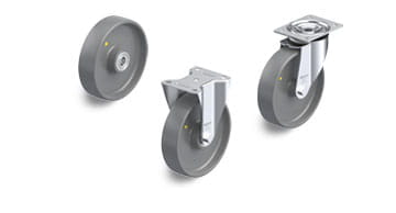 PO-ELS electrically conductive and antistatic wheels and casters