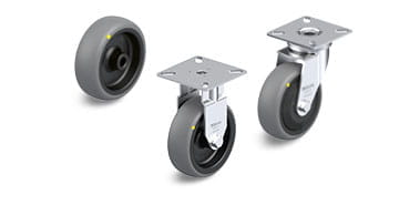 TPA-ELS electrically conductive and antistatic wheels and casters