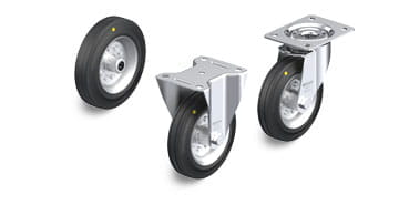 VE-EL electrically conductive and antistatic wheels and casters