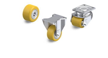 VSTH wheels and casters with Blickle Extrathane polyurethane tread
