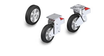 ALEV spring-loaded wheels and casters