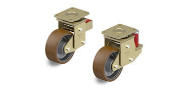 GB spring-loaded wheels and casters