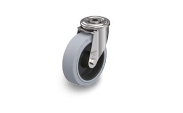POEV stainless steel swivel casters with bolt hole