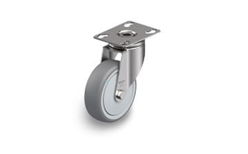 TPA stainless steel swivel casters with plate