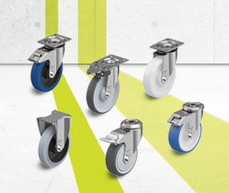 Stainless steel wheel and caster series