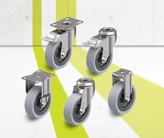 VPA stainless steel wheel and caster series