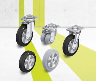 ALEV electrically conductive and antistatic wheels and caster series