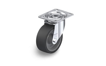 POSI heat-resistant swivel casters with plate