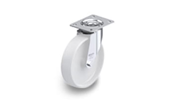 PO nylon and compressed cast nylon swivel casters with plate