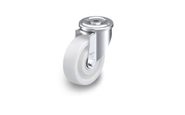 SPO nylon and compressed cast nylon swivel casters with bolt hole