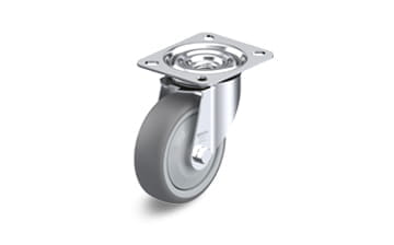 TPA swivel casters with plate