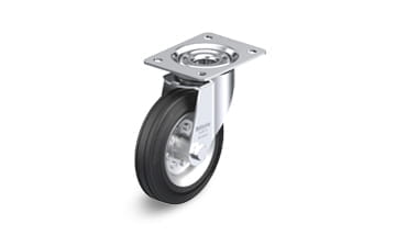 VE swivel casters with plate