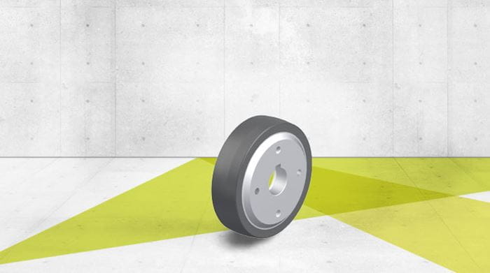 Compact drive wheel for DTS objects