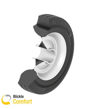 Two-component solid rubber “Blickle Comfort”