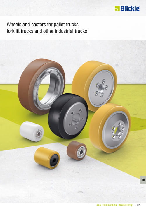 Chapter 16 Wheels and casters for pallet trucks, forklift trucks and other industrial trucks